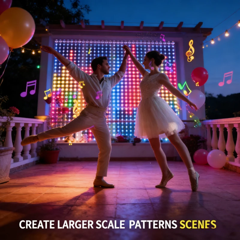 Fairy Light Curtain - スマート400LEDカーテンライト、音楽同期DIYフェアリーストリングライト、クリスマスウェディングパーティーの窓飾り用
