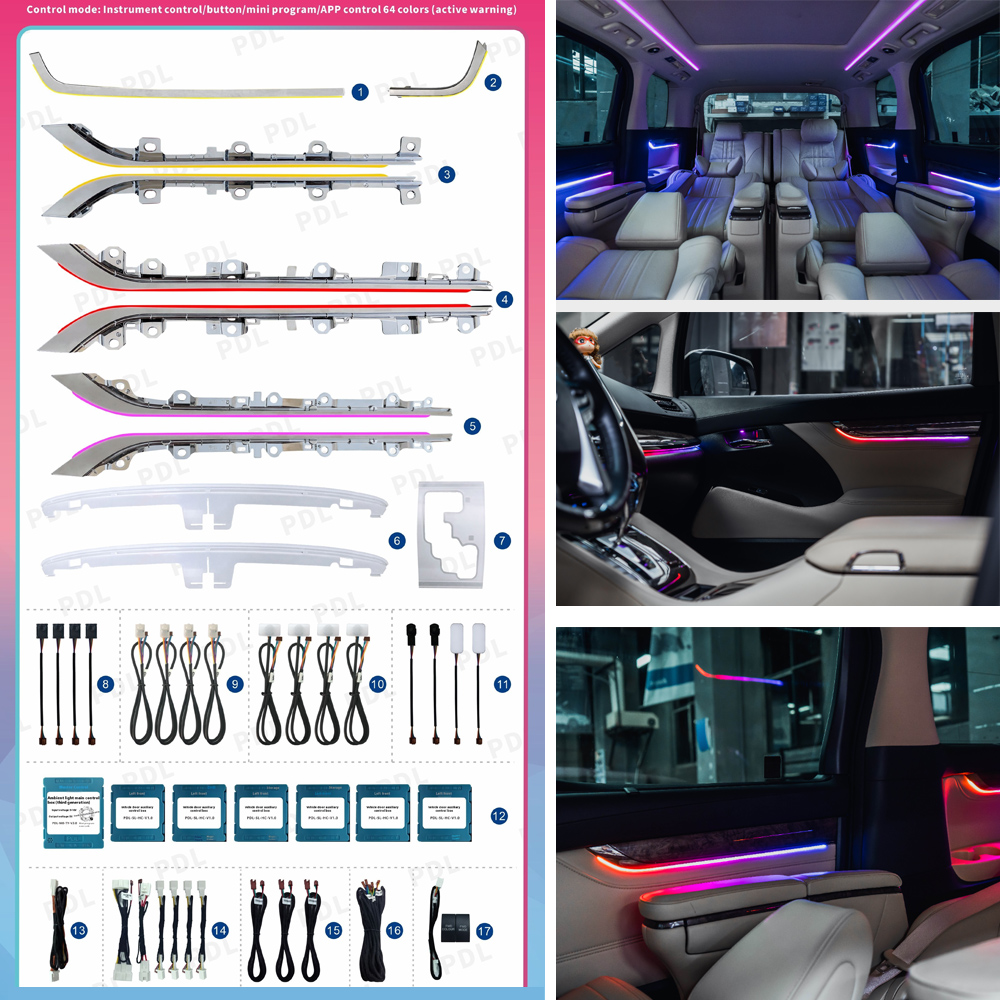 Lighting Interior Decor - 自動車アクセサリーアンビエントライトトヨタ 30/35 シリーズヴェルファイアアルファード LM300 装飾ライトシートバック成形トリムキット