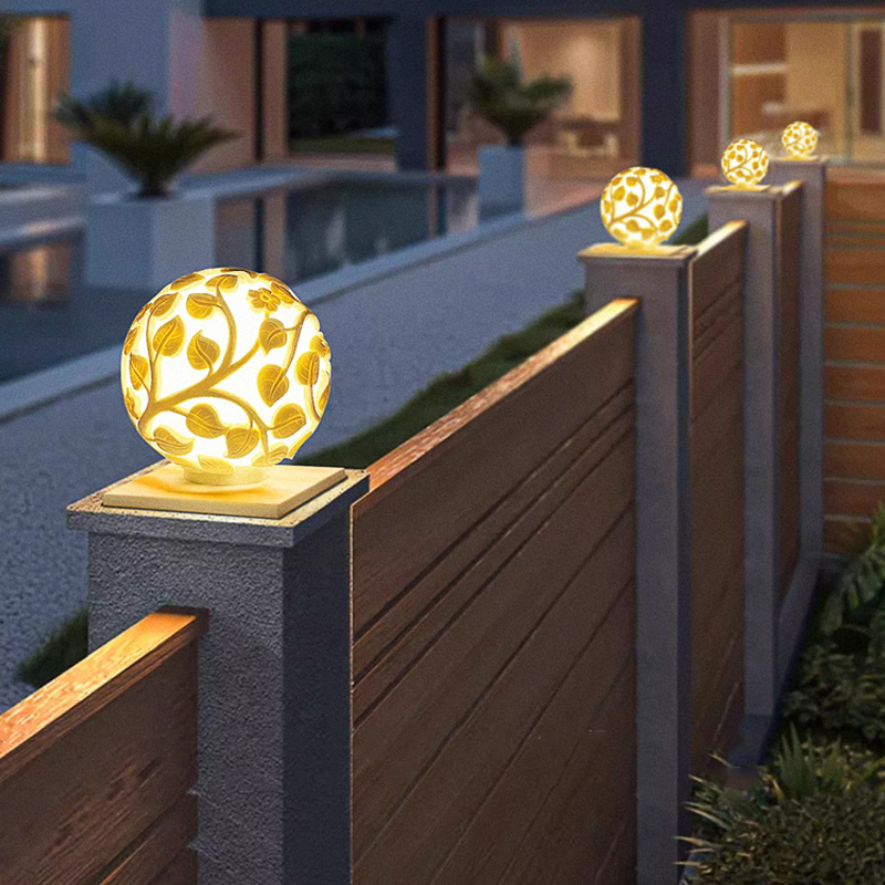 Garden Lighting Decor - 屋外用柱状ライト ソーラーLED柱状ライト 非ソーラーライト 屋外用庭園装飾品 屋外用ガーデンライト