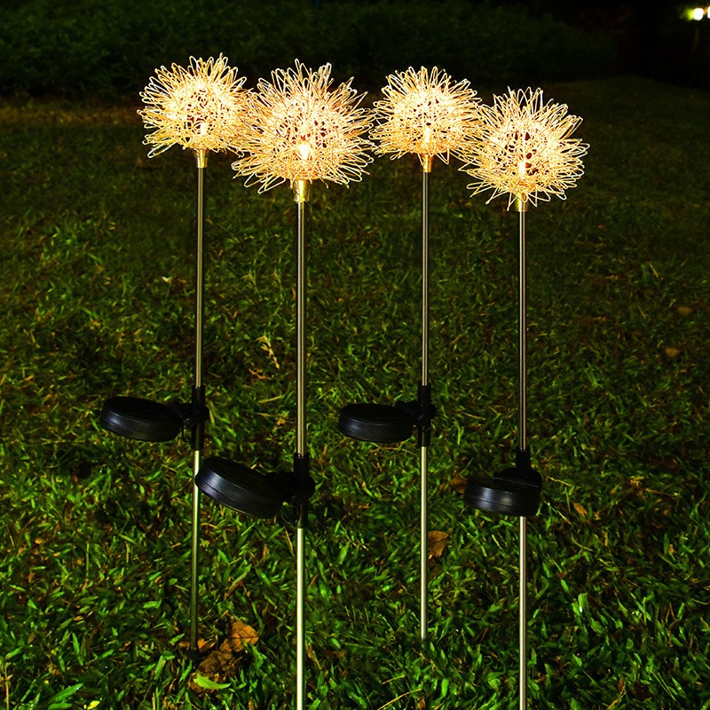 10個セット ソーラータンポポボールライト、アルミワイヤーグ - Garden Lighting Decor のレビューと価格