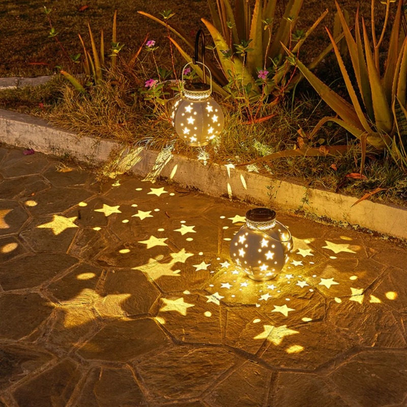 ガーデンスタープロジェクターランプ吊り下げ式ソーラーライト屋 - Garden Lighting Decor のレビューと価格