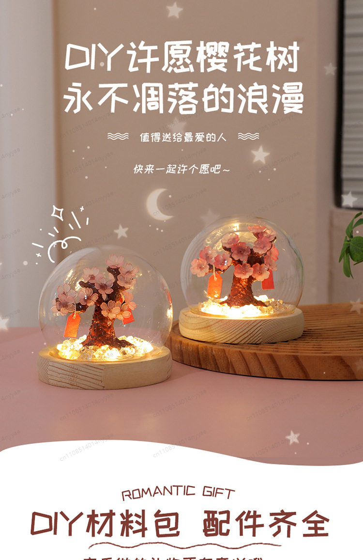 DIY 桜の木デスクランプ - 暖白色の雰囲気照明器具、禅の - Decor Lighting Fixtures のレビューと価格