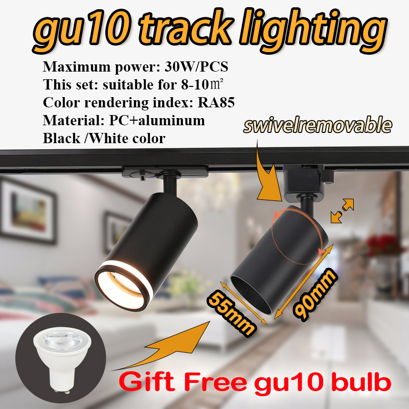 トラックライト GU10 スポットライト GU10 電球レー - Decor Lighting Fixtures のレビューと価格