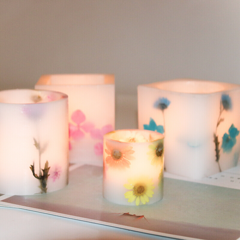 風防付きのワックスカップ型、アクリル製、中空のティライトホル - Candle Holder Set のレビューと価格