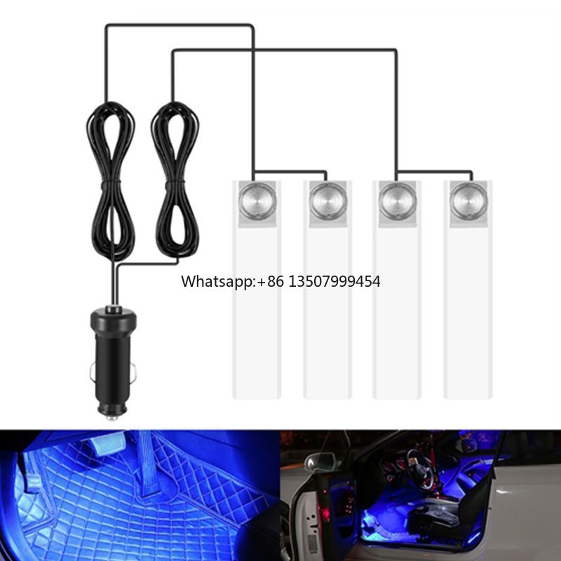 車の雰囲気ライト 12 V インテリア装飾ランプ自動車周囲照 - Lighting Interior Decor のレビューと価格