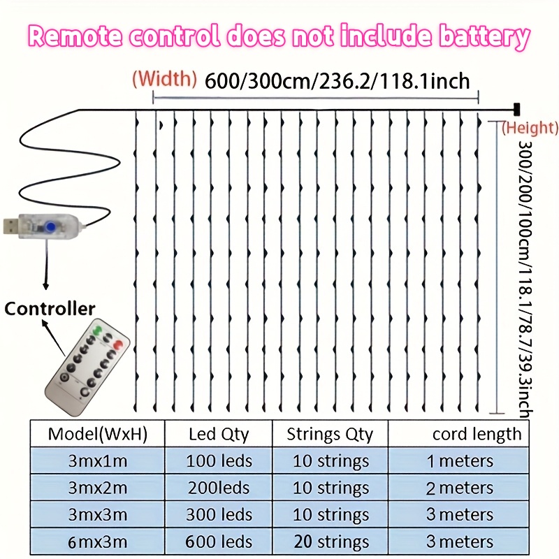 3/4/6m カーテンLEDストリングライトガーランド US - Fairy Light Curtain のレビューと価格