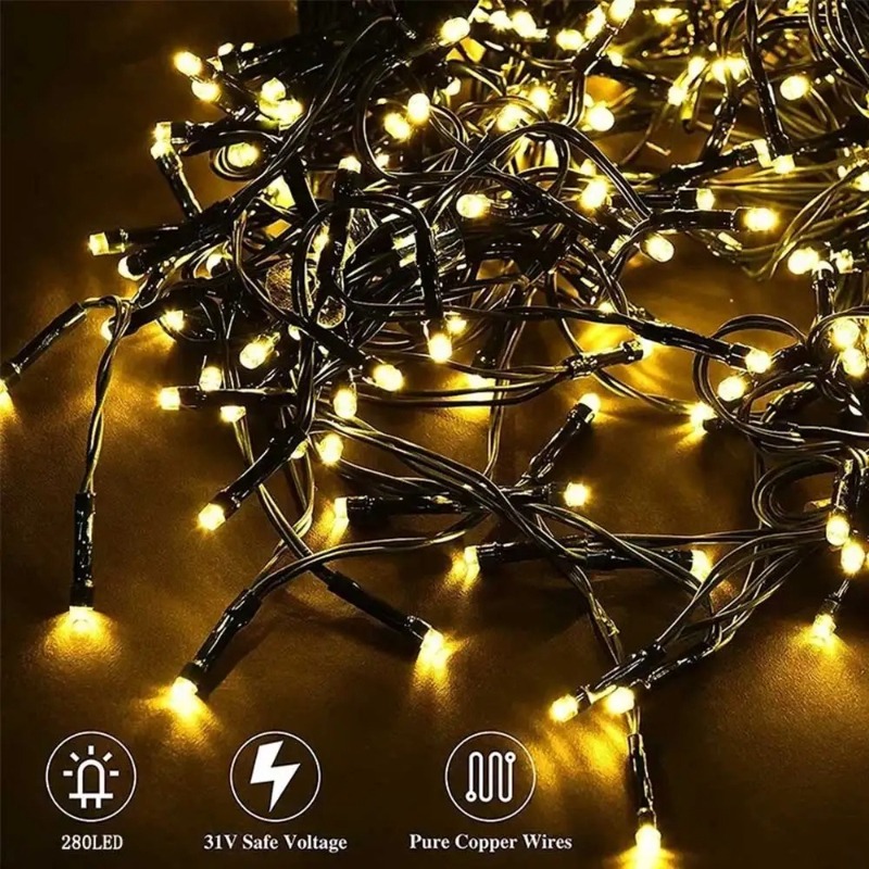 USB LED フェアリーストリングライト、防水クリスマスツ - Garden Lighting Decor のレビューと価格