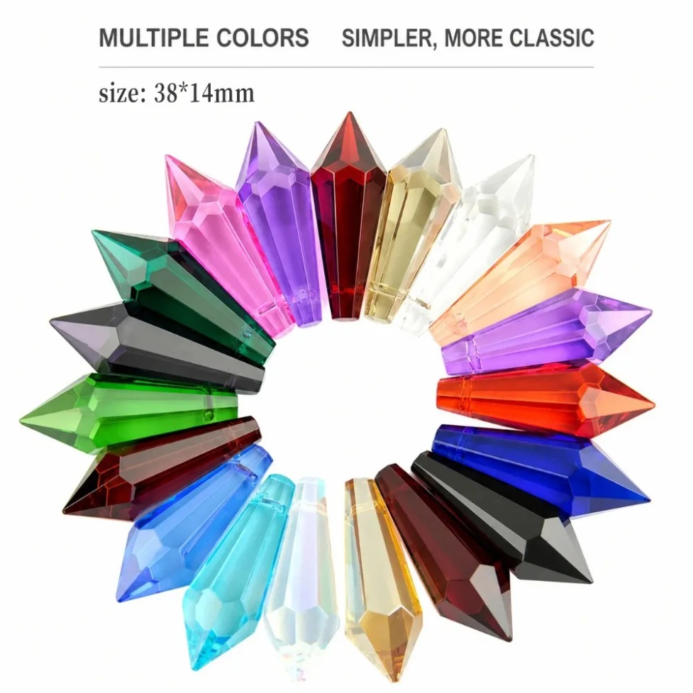 1/5/10個入り K9高透明マルチカラークリスタルペンダン - Decor Lighting Fixtures のレビューと価格