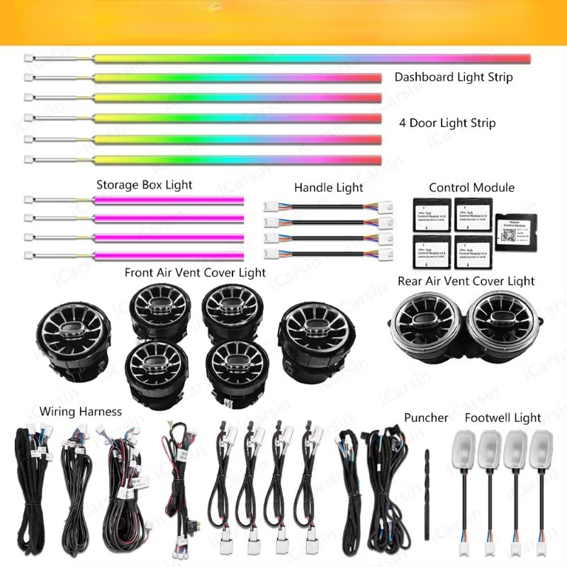 W217 W222クーペ ダイナミックC217ライトストリッ - Lighting Interior Decor のレビューと価格