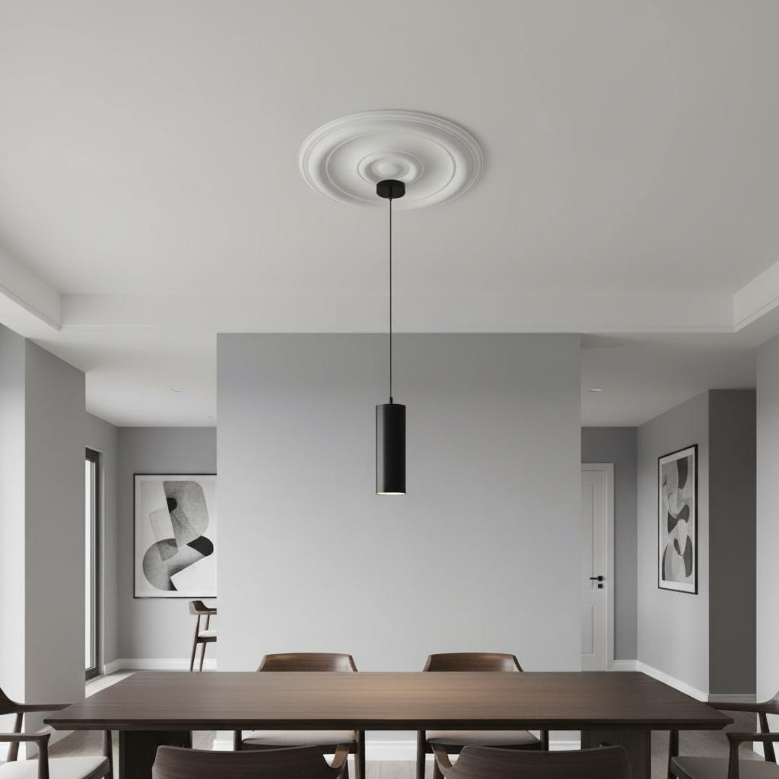 ラウンド天井メダリオンヨーロッパデザインPU天井装飾照明器具 - Lighting Interior Decor のレビューと価格