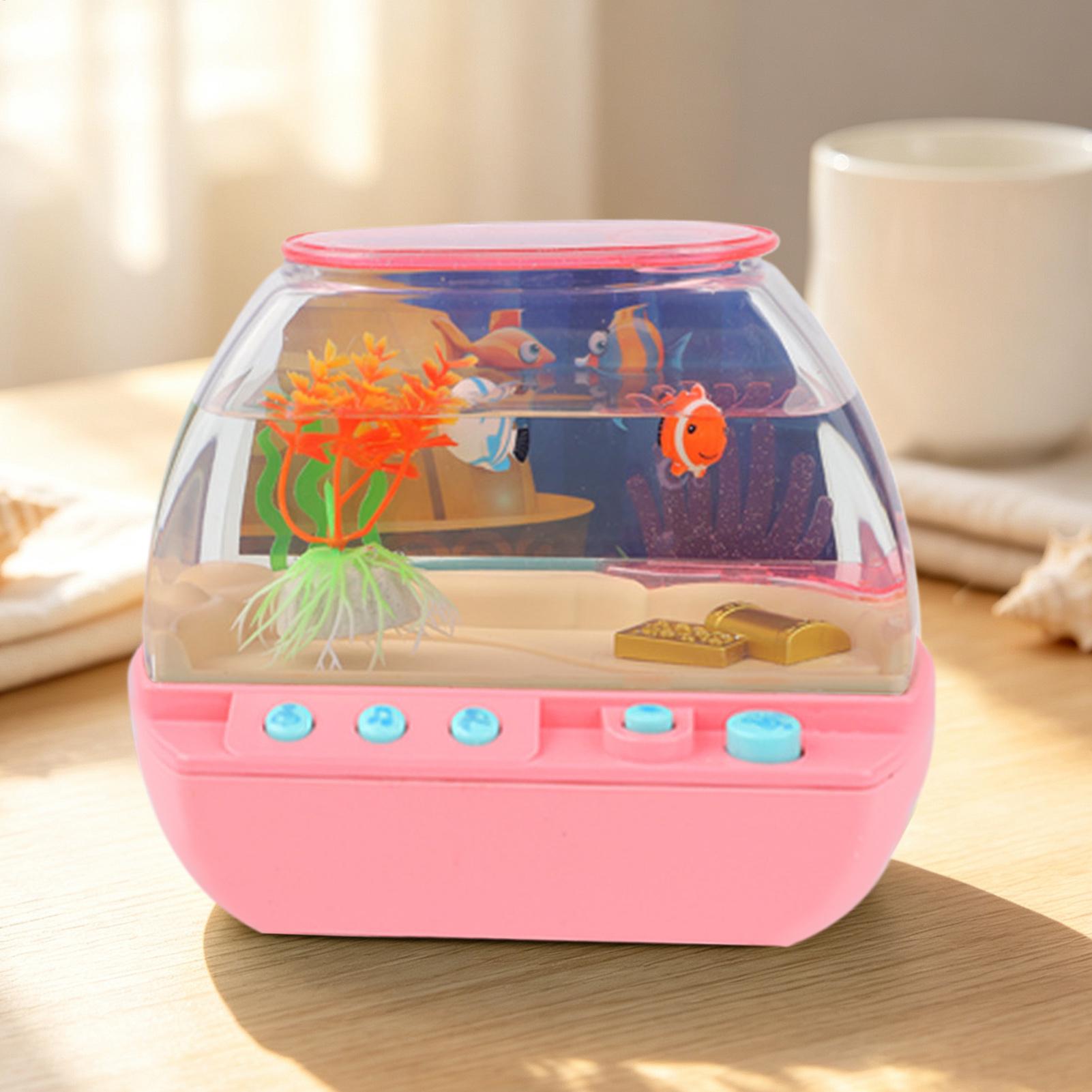 おもちゃの水槽 ホームデコレーション 音楽と光付き 模擬水槽 - Lighting Decor For Living Room のレビューと価格