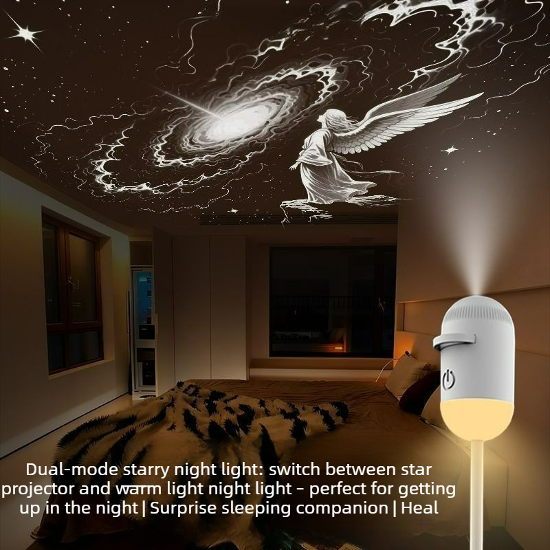2-in-1 ミニムードライトスタープロジェクターナイトラン - Decor Lighting Fixtures のレビューと価格