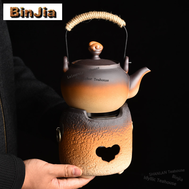 粗陶製高柄ポットティーウォーマーホルダーキャンドルヒータース - Candle Holder Set のレビューと価格