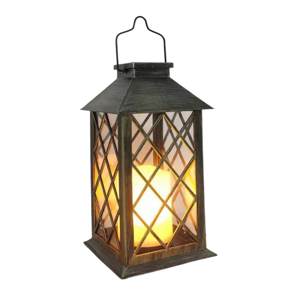 レトロソーラーランタン、屋外ソーラーキャンドルランタン、吊り - Garden Lighting Decor のレビューと価格