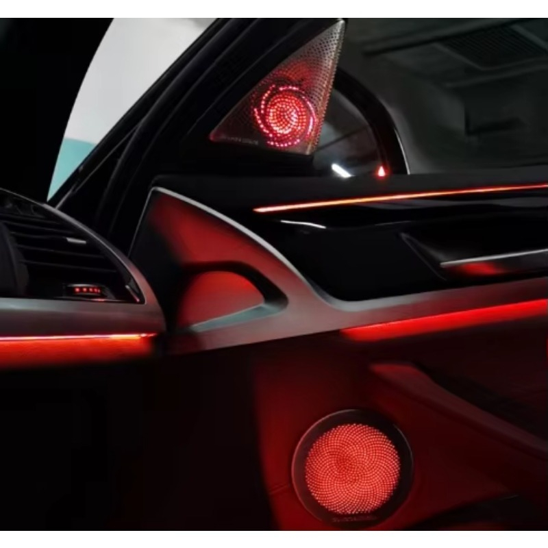 新型車用ツイータースピーカーカバー 発光アンビエントライト  - Lighting Interior Decor のレビューと価格
