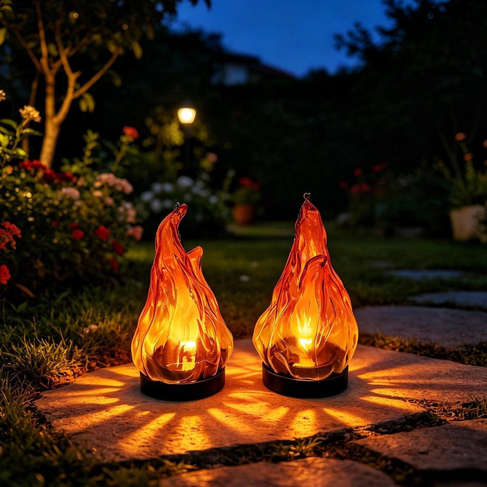 ソーラーフレームハンギングランタンライトIP65防水フリッカ - Garden Lighting Decor のレビューと価格