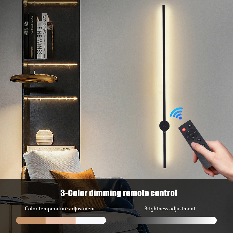 モダンな充電式LEDウォールスコンスランプ、ブラックアルミニ - Lighting Decor For Living Room のレビューと価格