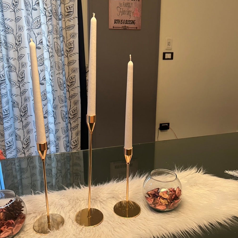 シンプルなテーパー柱アクリルモールド DIY キャンドルステ - Candle Holder Set のレビューと価格